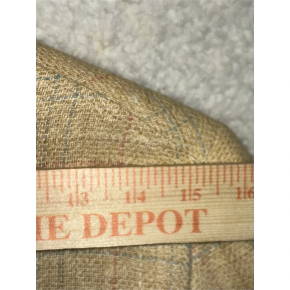 Vtg Country Britches Women Coat Size pit to pit 34Plaid Beige‎